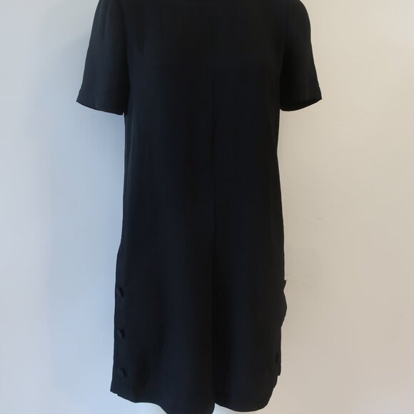 Womens Rag & Bone Black Short Sleeve Dress S/P - Picture 2 of 8